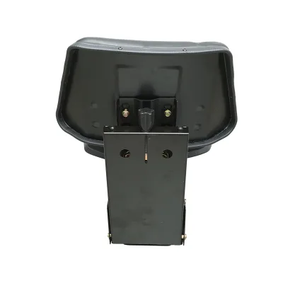 Sedile universale nero con tripla regolazione e ammortizzatore per trattore U-445 - immagine 3