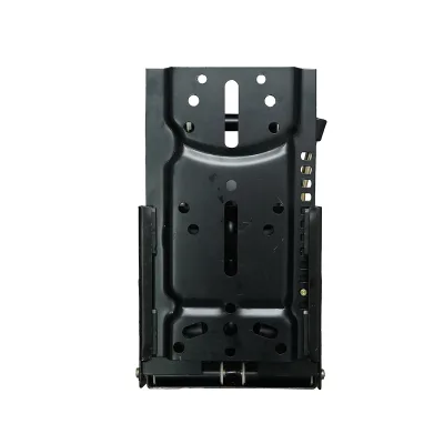 Sedile universale nero con tripla regolazione e ammortizzatore per trattore U-445 - immagine 5