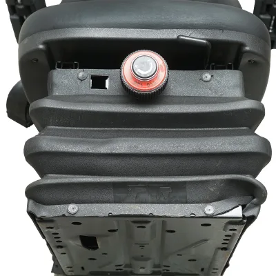 Sedile universale regolabile in altezza e peso 40-120 kg, con braccioli e schienale ribaltabile 50-90° per trattore, macchine agricole, industriali e carrelli elevatori - immagine 5