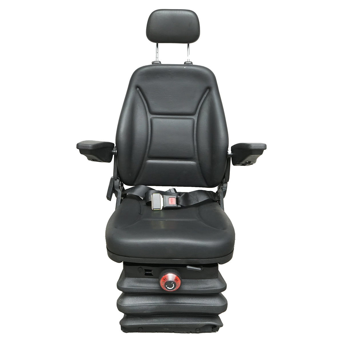 Sedile universale regolabile in altezza e peso 40-120 kg, con braccioli e schienale ribaltabile 50-90° per trattore, macchine agricole, industriali e carrelli elevatori - immagine 6