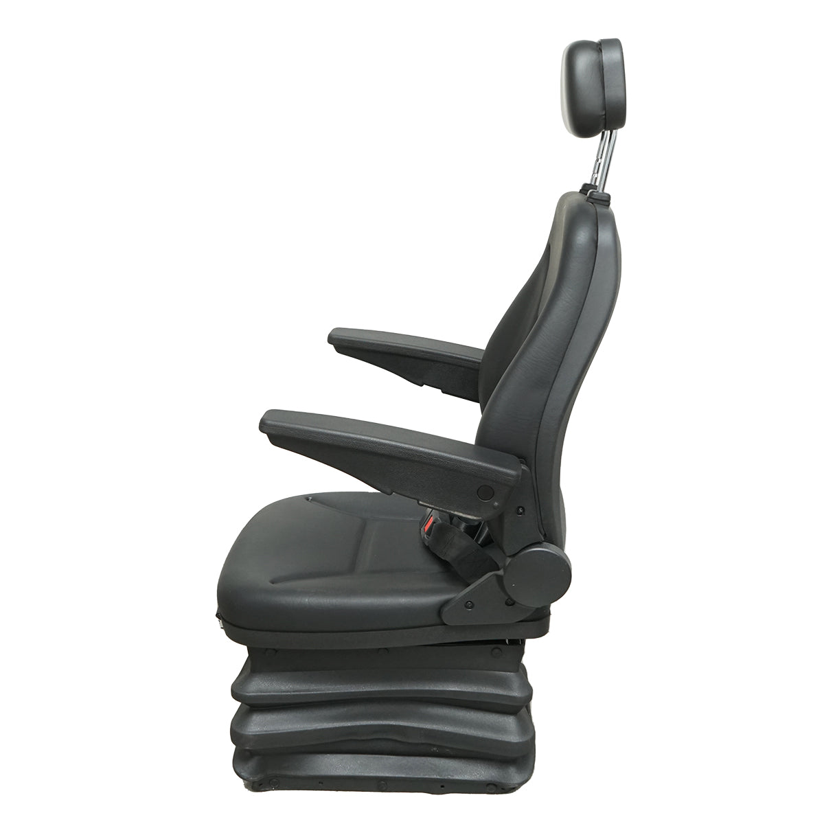 Sedile universale regolabile in altezza e peso 40-120 kg, con braccioli e schienale ribaltabile 50-90° per trattore, macchine agricole, industriali e carrelli elevatori - immagine 2