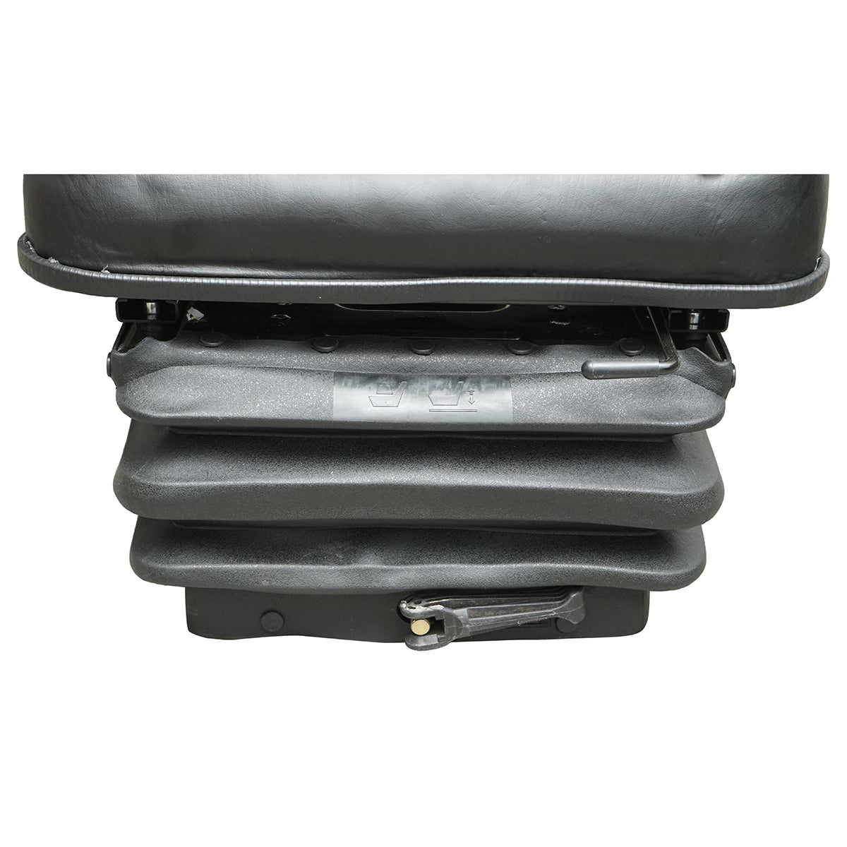 Sedile universale regolabile in altezza e peso 50-130 kg, con braccioli e schienale ribaltabile 40-80° per trattore, macchine agricole, industriali e carrelli elevatori - immagine 5