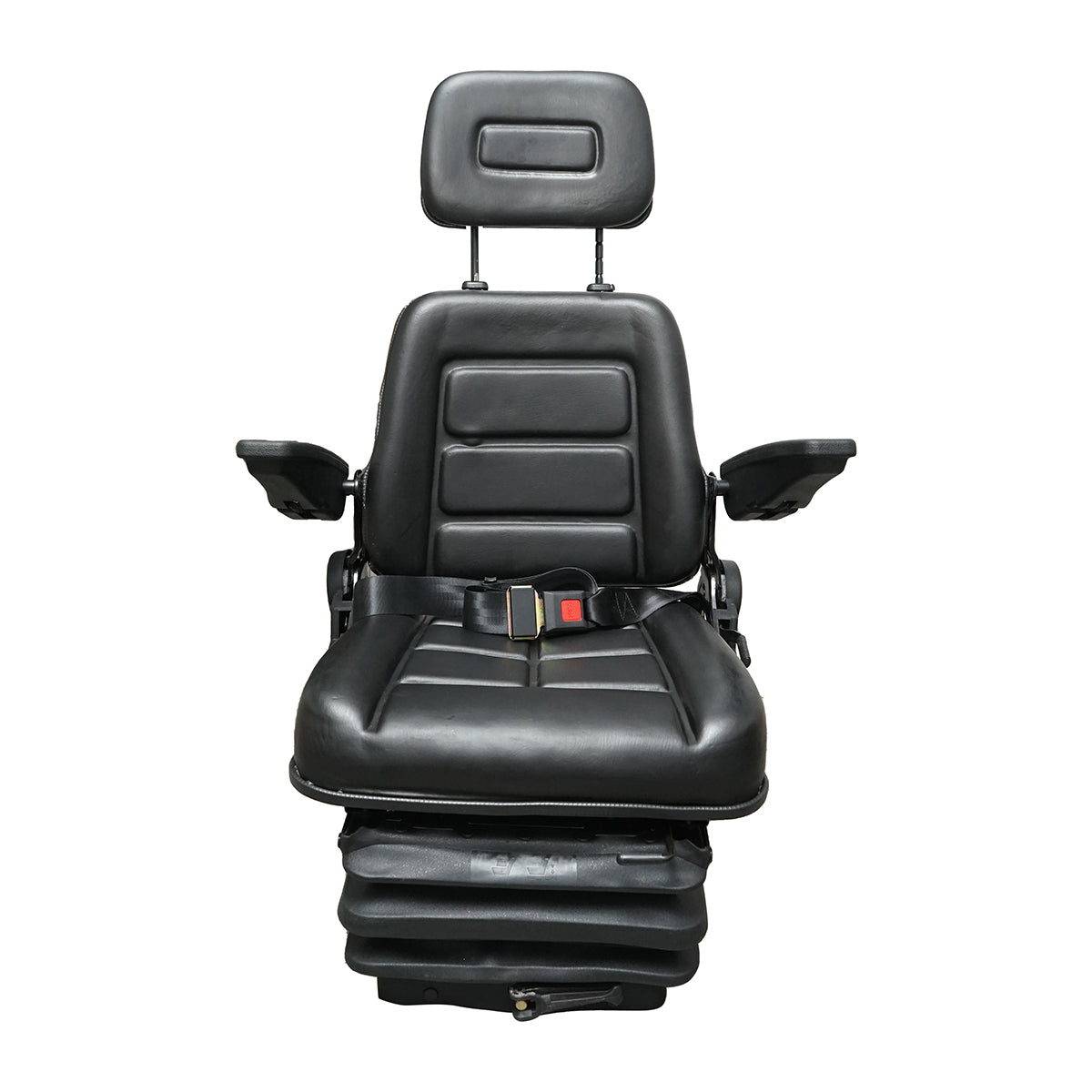 Sedile universale regolabile in altezza e peso 50-130 kg, con braccioli e schienale ribaltabile 40-80° per trattore, macchine agricole, industriali e carrelli elevatori - immagine 2