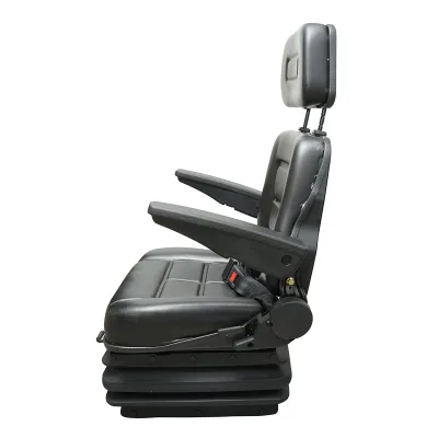 Sedile universale regolabile in altezza e peso 50-130 kg, con braccioli e schienale ribaltabile 40-80° per trattore, macchine agricole, industriali e carrelli elevatori - immagine 3