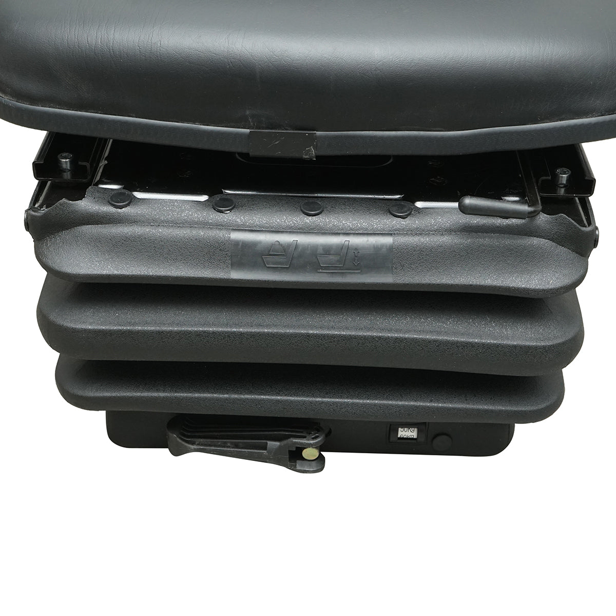 Sedile universale regolabile in altezza e peso 50-130Kg per trattori, macchine agricole, industriali, carrelli elevatori - immagine 4