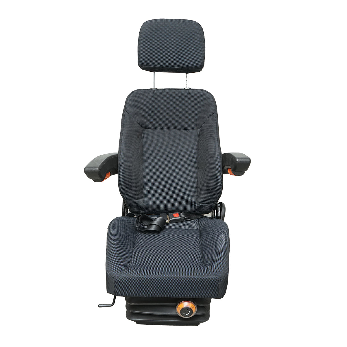 Sedile universale regolabile per peso 40-130 kg, con braccioli e schienale ribaltabile 50-90° per trattore, macchine agricole, industriali e carrelli elevatori - immagine 6