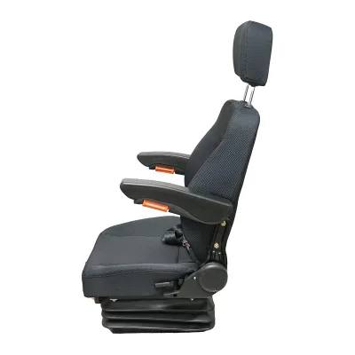 Sedile universale regolabile per peso 40-130 kg, con braccioli e schienale ribaltabile 50-90° per trattore, macchine agricole, industriali e carrelli elevatori - immagine 2