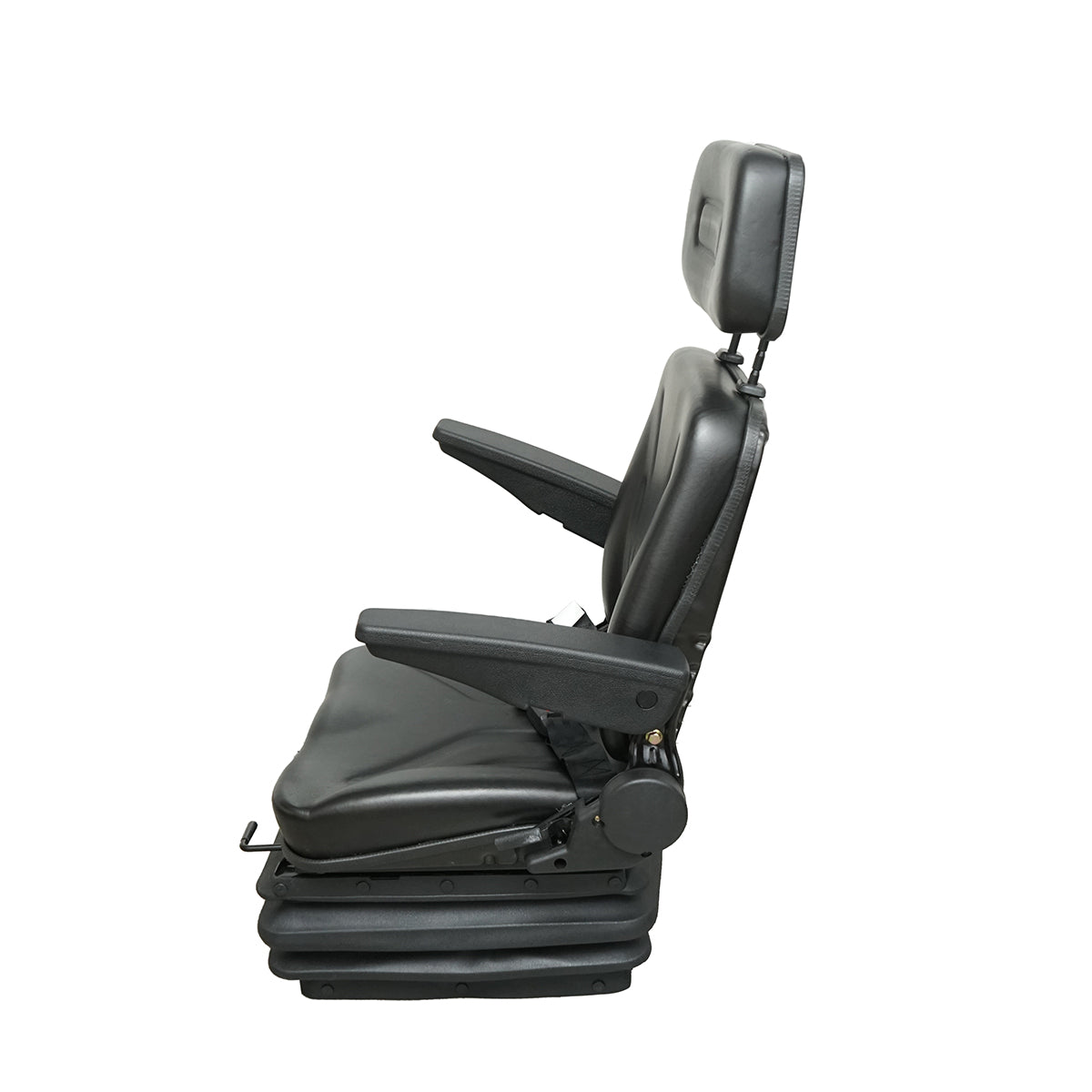 Sedile universale regolabile per peso 50-130 kg, con braccioli e schienale ribaltabile 50-90° per trattore, macchine agricole, industriali e carrelli elevatori. - immagine 3