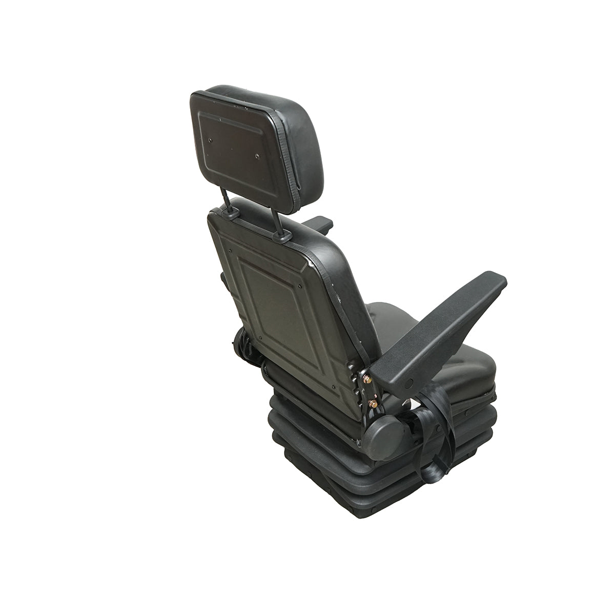 Sedile universale regolabile per peso 50-130 kg, con braccioli e schienale ribaltabile 50-90° per trattore, macchine agricole, industriali e carrelli elevatori. - immagine 4