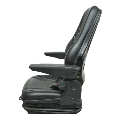 Sedile universale regolabile per peso 50-130 kg, con braccioli e schienale ribaltabile 55-89° per trattore, macchine agricole, industriali e carrelli elevatori - immagine 2