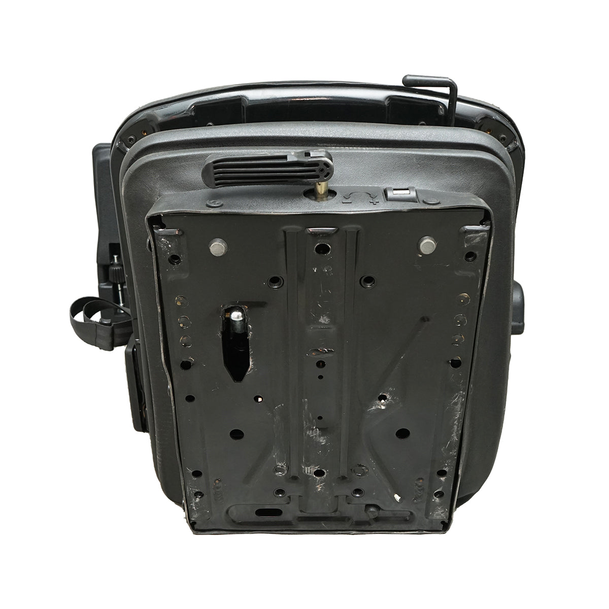 Sedile universale regolabile per peso 50-130 kg, con braccioli e schienale ribaltabile 55-89° per trattore, macchine agricole, industriali e carrelli elevatori - immagine 5
