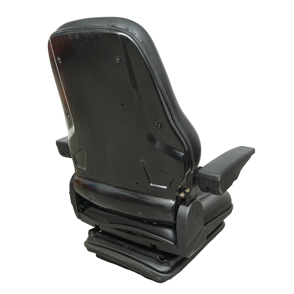 Sedile universale regolabile per peso 50-130 kg, con braccioli e schienale ribaltabile 55-89° per trattore, macchine agricole, industriali e carrelli elevatori - immagine 4