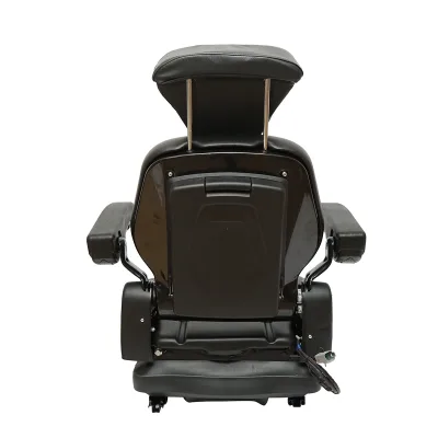 Sedile universale regolabile per trattore con cintura di sicurezza e braccioli 610x390mm - immagine 5