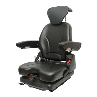 Sedile universale regolabile per trattore con cintura di sicurezza e braccioli 610x390mm - immagine 2