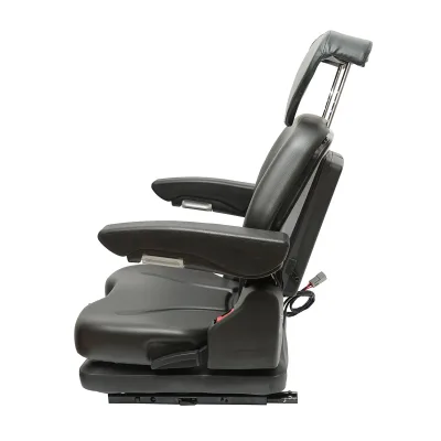Sedile universale regolabile per trattore con cintura di sicurezza e braccioli 610x390mm - immagine 3