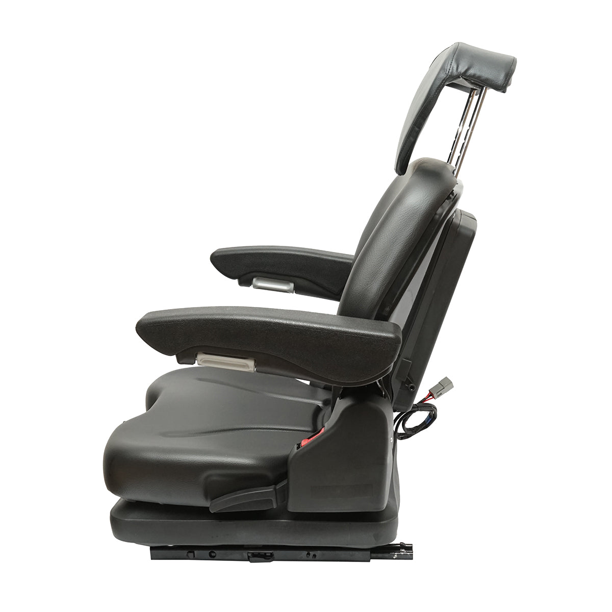 Sedile universale regolabile per trattore con cintura di sicurezza e braccioli 610x390mm - immagine 3