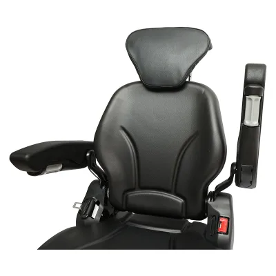 Sedile universale regolabile per trattore con cintura di sicurezza e braccioli 610x390mm - immagine 6