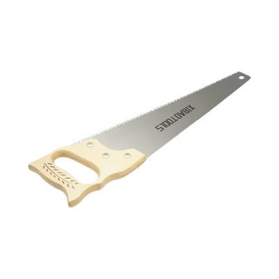 Sega a mano professionale per legno, 450 mm, lama in acciaio, manico in legno. - immagine 4