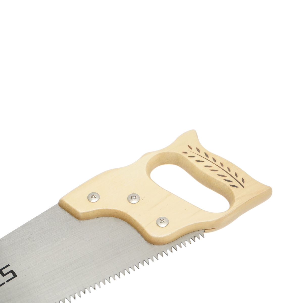 Sega a mano professionale per legno, 450 mm, lama in acciaio, manico in legno. - immagine 6