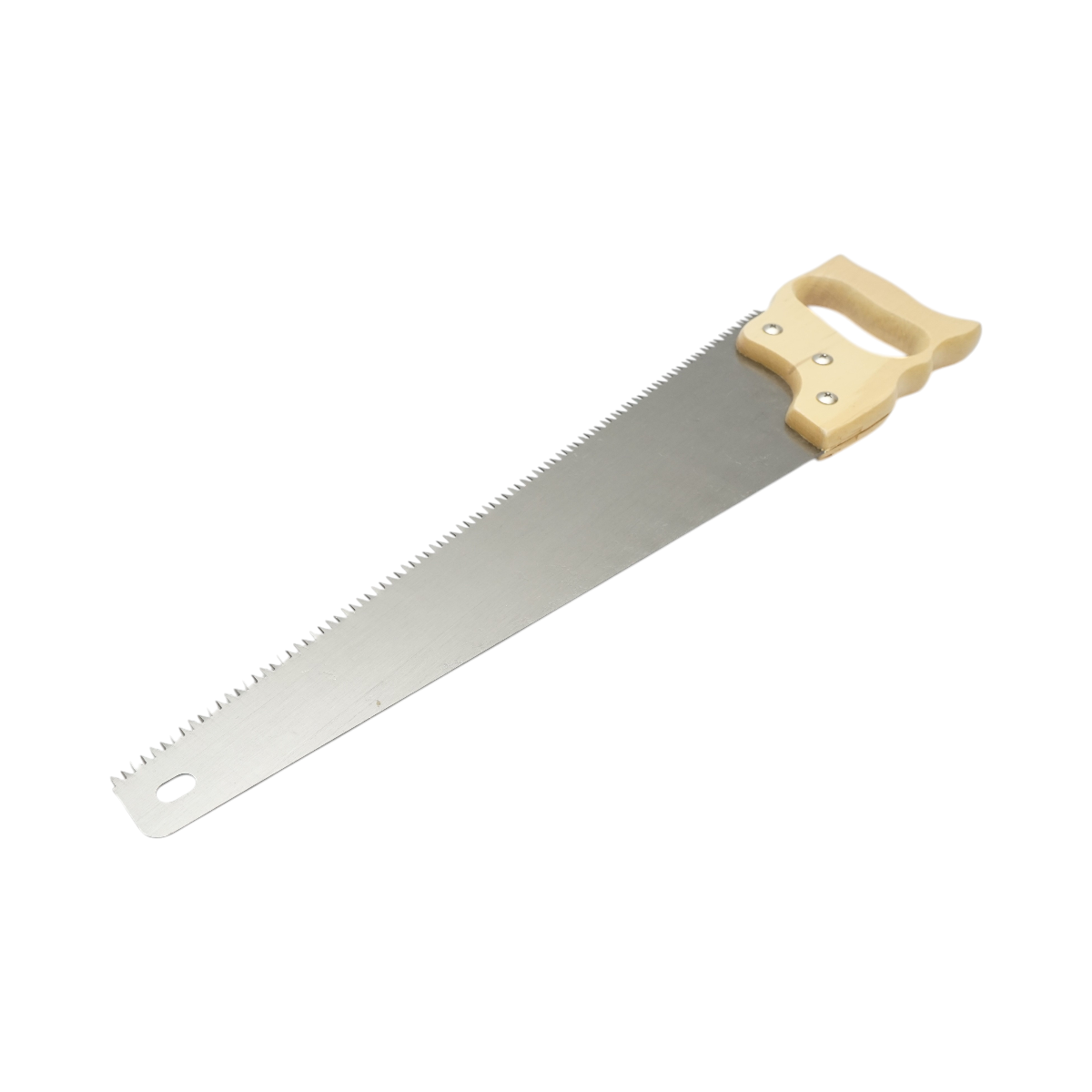 Sega a mano professionale per legno, 450 mm, lama in acciaio, manico in legno. - immagine 3