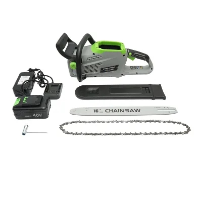 Sega elettrica 1440W con batteria 40V/2Ah, lama 400mm (16 pollici), 11000 giri/min - immagine 2
