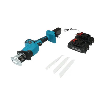 Sega elettrica a sciabola con 2 batterie 21V, 1.5Ah agli ioni di litio, LED, corsa 20mm, 0-3000 giri/min, 3 lame per legno, metallo e plastica. Breckner Germany - immagine 4