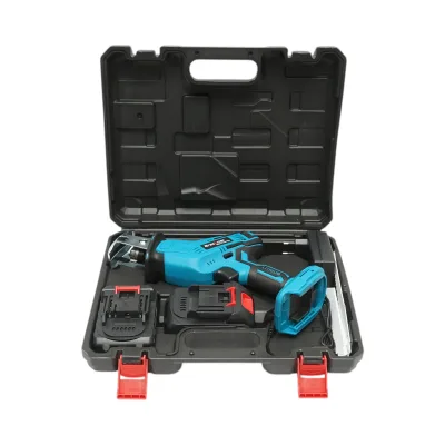 Sega elettrica a sciabola con 2 batterie 21V, 1.5Ah agli ioni di litio, LED, corsa 20mm, 0-3000 giri/min, 3 lame per legno, metallo e plastica. Breckner Germany - immagine 2