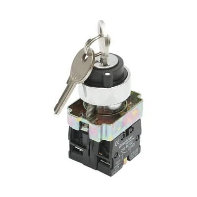 Selettore a 2 posizioni con blocco e chiave 1NO+1NC, 400V/10A, LAY5-BG45 Breckner Germany - immagine 2