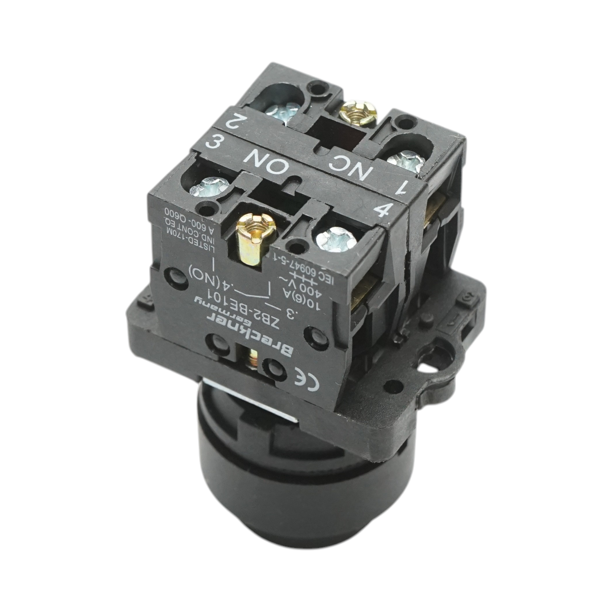 Selettore a 2 posizioni con blocco e chiave 1NO+1NC, 400V/10A, LAY5-EG45 Breckner Germany - immagine 4