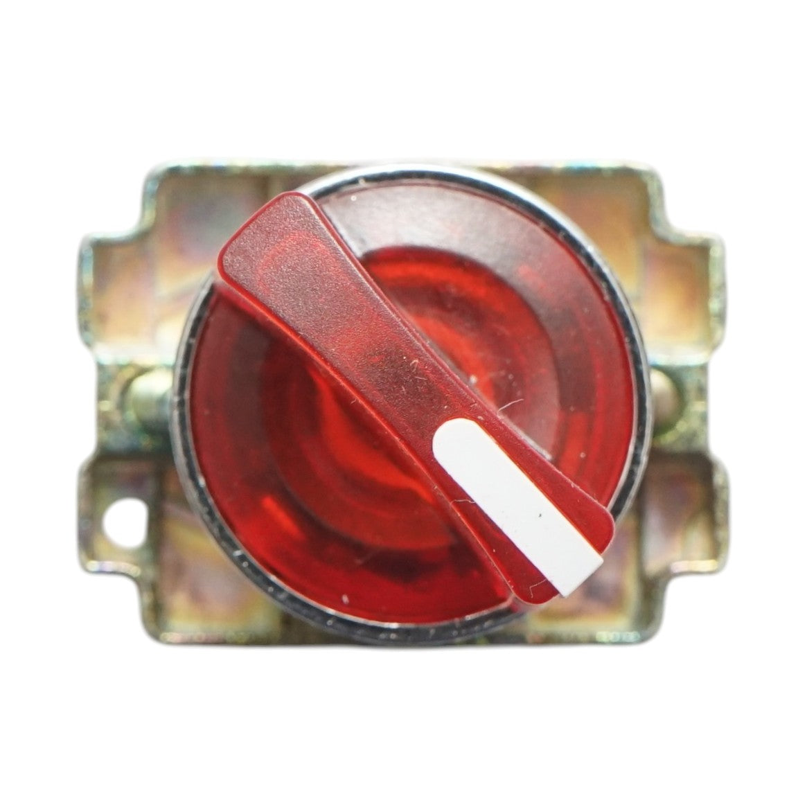 Selettore a 2 posizioni con blocco e indicatore di segnalazione LED rosso 1NO+1NC, 24V, LAY5 Breckner Germany - immagine 2
