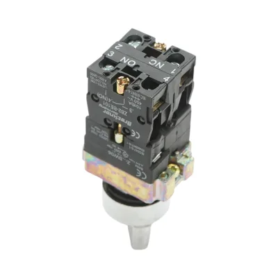 Selettore a 2 posizioni con ritenuta e indicatore di segnalazione a LED bianco 1NO+1NC, 220V, LAY5 Breckner Germany - immagine 3