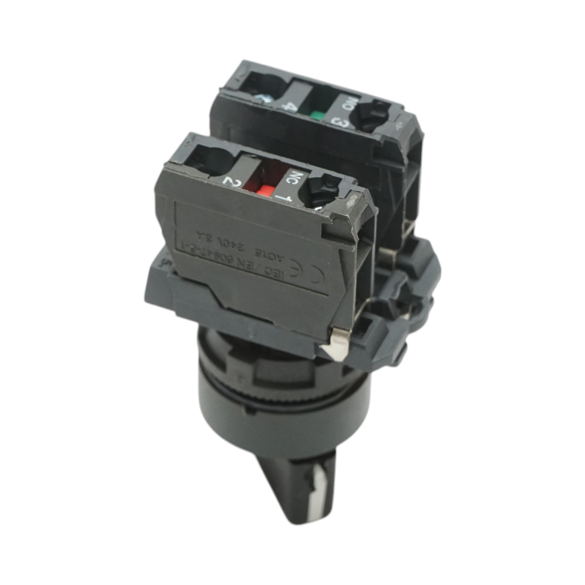 Selettore a 2 posizioni con ritenuta nero 1NO+1NC, 240V/10A, TB5-AJ25 Breckner Germany - immagine 4