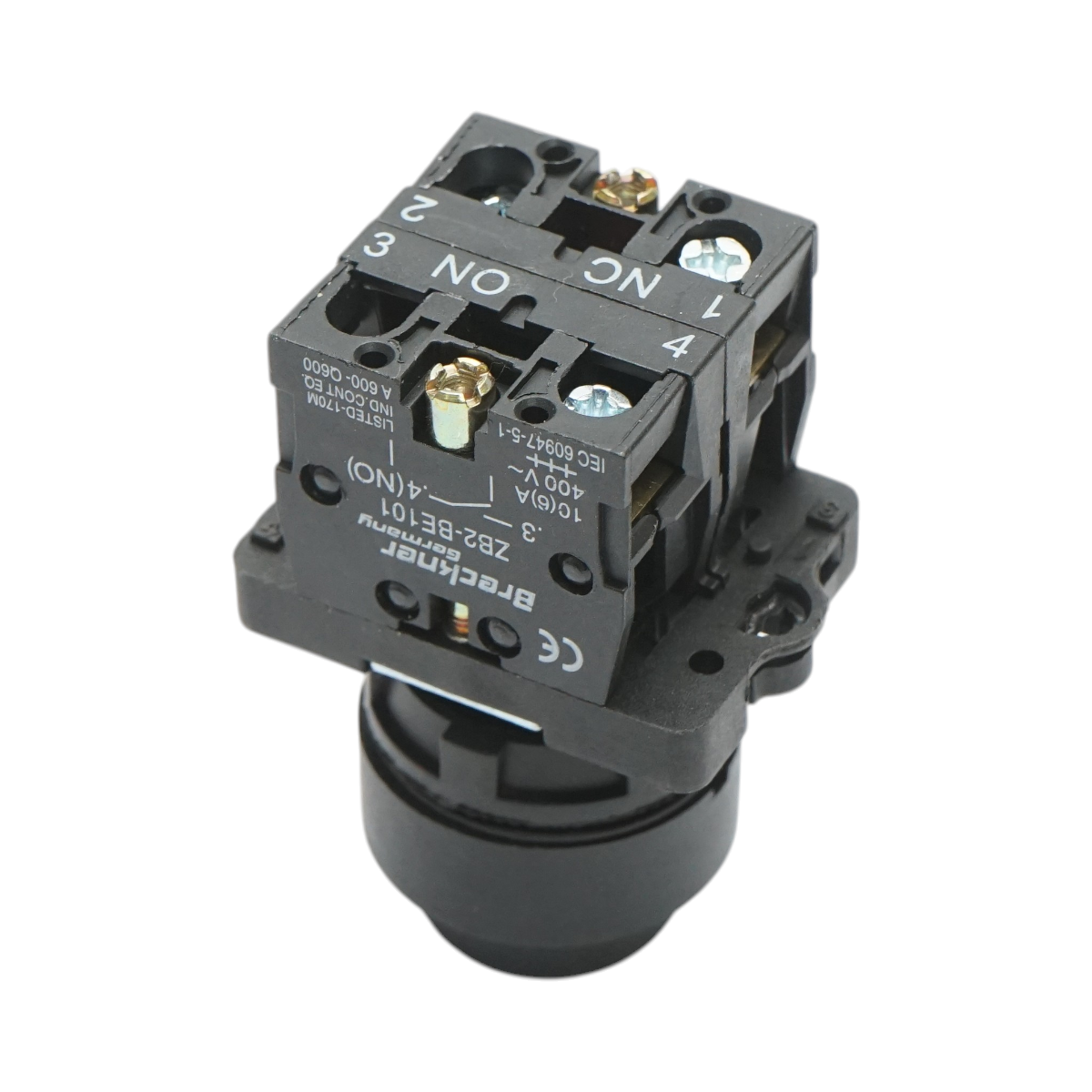 Selettore a 2 posizioni con ritorno e chiave 1NO+1NC, 400V/10A, LAY5-EG65 Breckner Germany - immagine 4