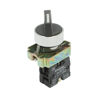 Selettore a 2 posizioni con ritorno, nero, 1NO, 400V/10A, LAY5-BD41C Breckner Germany - immagine 3