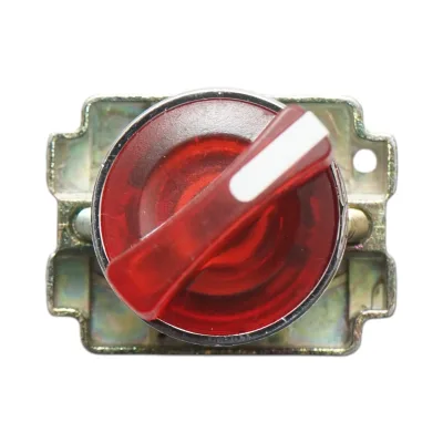 Selettore a 2 posizioni e indicatore di segnalazione LED rosso 1NO+1NC, 220V, LAY5 Breckner Germany - immagine 3
