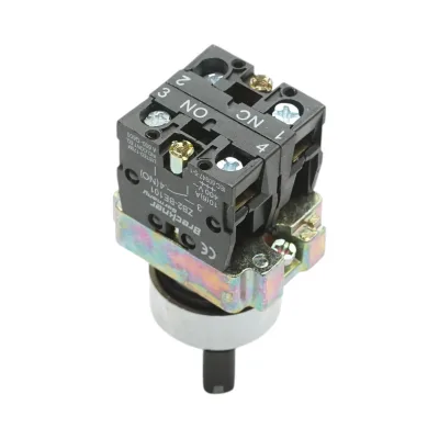 Selettore a 2 posizioni nero con blocco 1NO+1NC, 400V/10A, LAY5-BD25C Breckner Germany - immagine 4