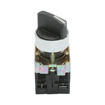 Selettore a 2 posizioni nero con blocco 1NO+1NC, 400V/10A, LAY5-BD25C Breckner Germany - immagine 2