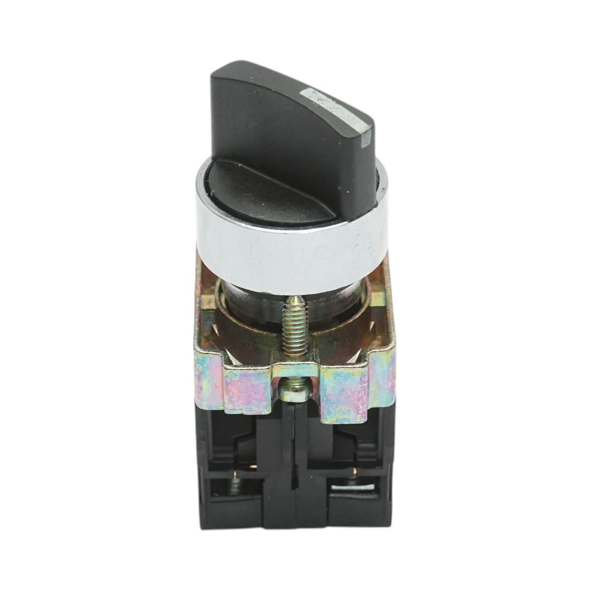 Selettore a 2 posizioni nero con blocco 1NO+1NC, 400V/10A, LAY5-BD25C Breckner Germany - immagine 2