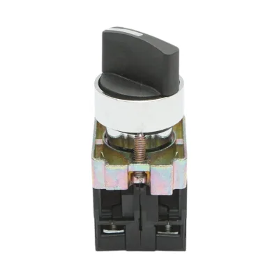 Selettore a 2 posizioni, nero, con ritorno, 1NO+1NC, 400V/10A, LAY5 Breckner Germany - immagine 2