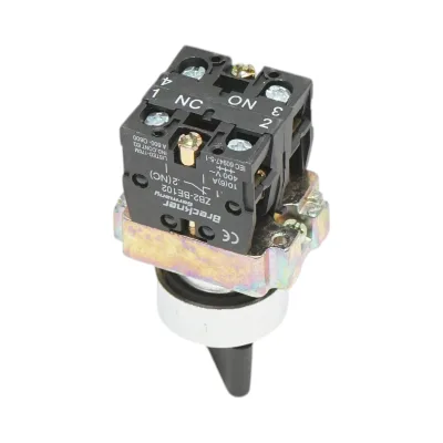 Selettore a 2 posizioni, nero, con ritorno, 1NO+1NC, 400V/10A, LAY5-BD45 Breckner Germany - immagine 4