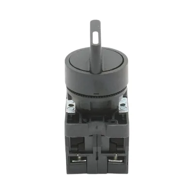 Selettore a 3 posizioni nero con blocco 2NO, 400V/10A, LAY5-ED33 Breckner Germany - immagine 2