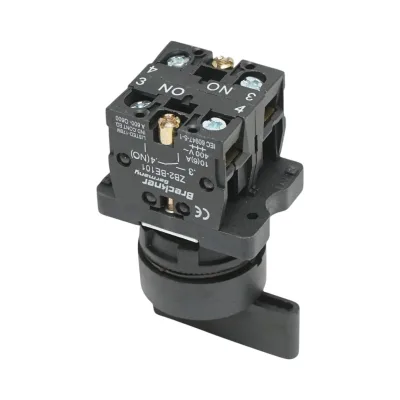Selettore a 3 posizioni nero con blocco 2NO, 400V/10A, LAY5-EJ33 Breckner Germany - immagine 4