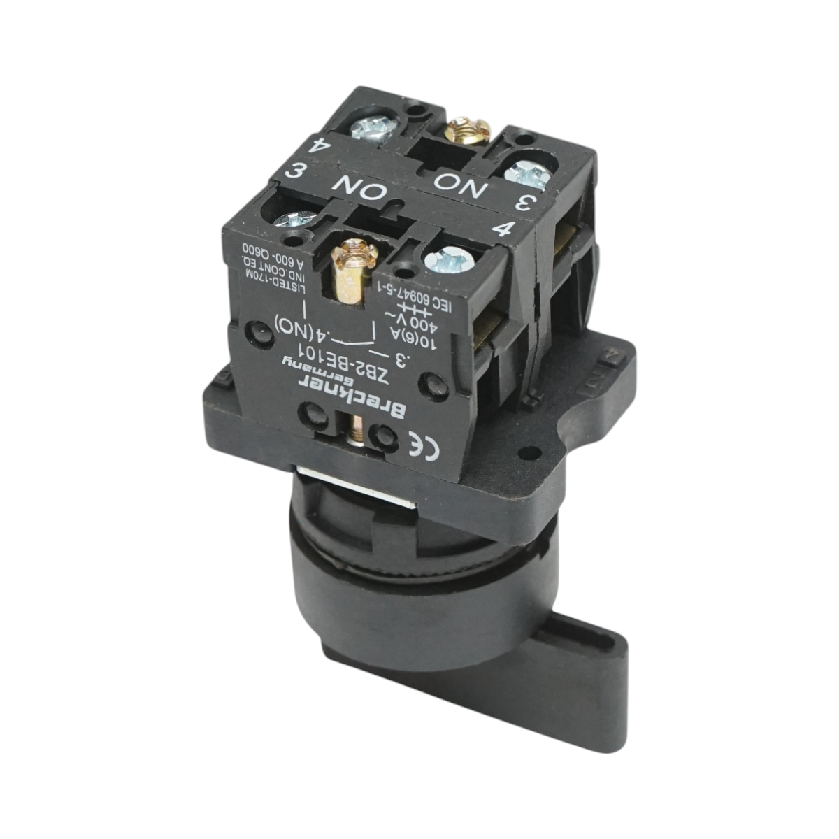 Selettore a 3 posizioni nero con blocco 2NO, 400V/10A, LAY5-EJ33 Breckner Germany - immagine 4