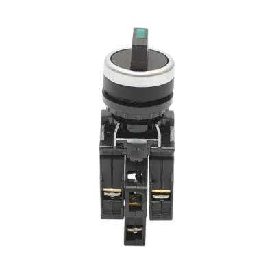 Selettore luminoso 220V AC LED verde a 3 posizioni 2NO, 10A/600V AC, 1A/250V DC LA42 Breckner Germany - immagine 2