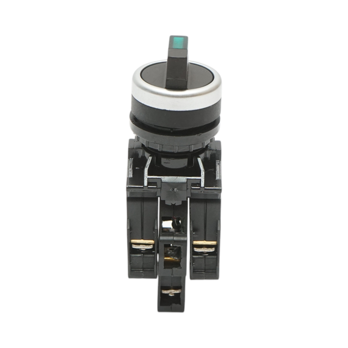 Selettore luminoso 220V AC LED verde a 3 posizioni 2NO, 10A/600V AC, 1A/250V DC LA42 Breckner Germany - immagine 2