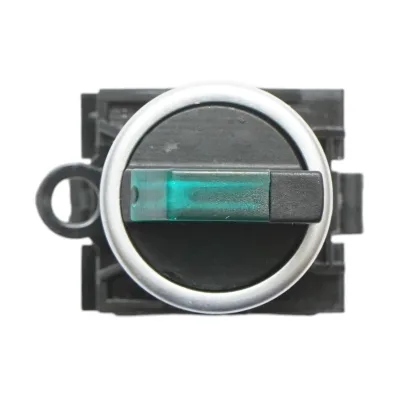 Selettore luminoso 220V AC LED verde con 2 posizioni 1NO+1NC, 10A/600V AC, 1A/250V DC LA42 Breckner Germany - immagine 3