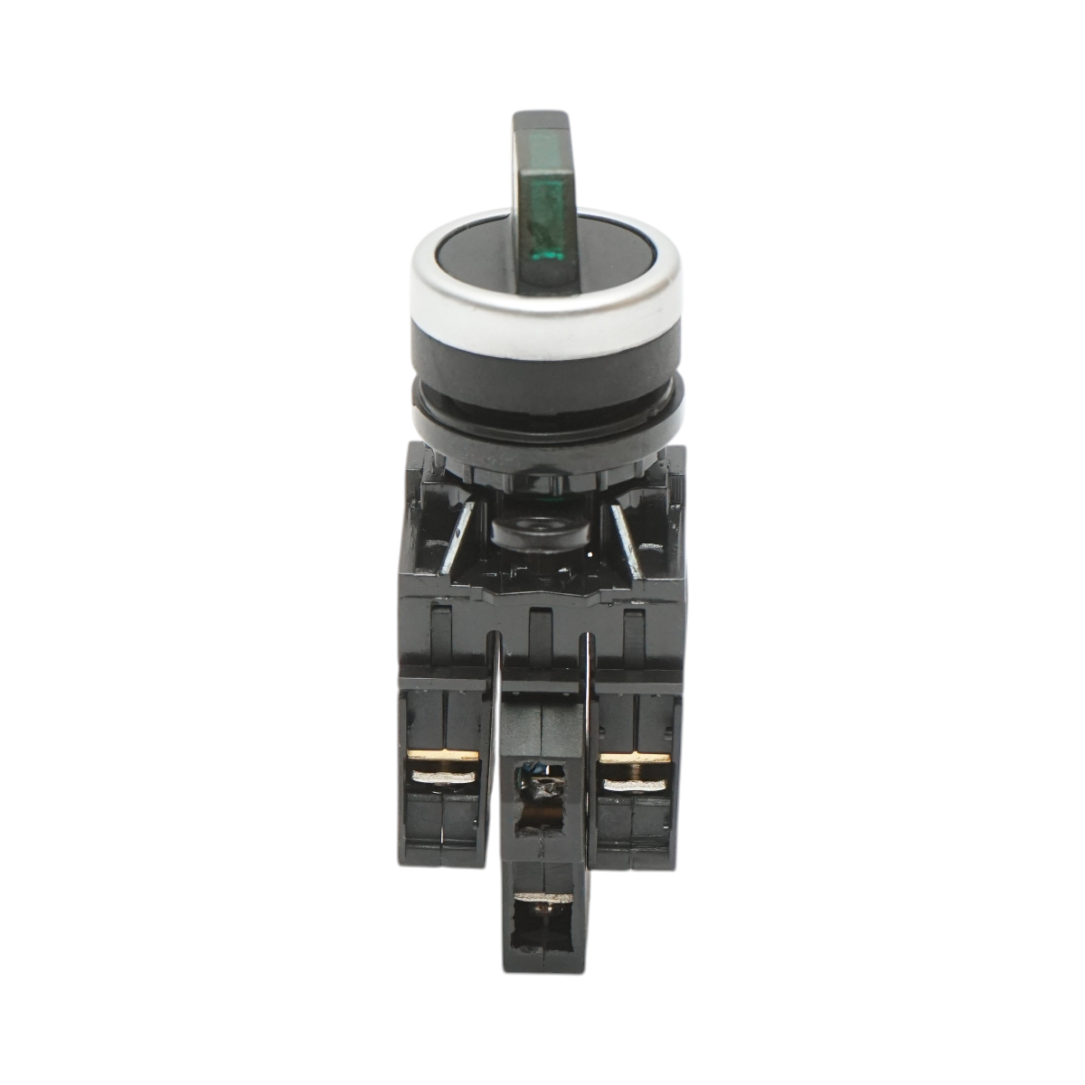 Selettore luminoso 24V AC/DC LED verde a 3 posizioni 2NO, 10A/600V AC, 1A/250V DC LA42 Breckner Germany - immagine 2
