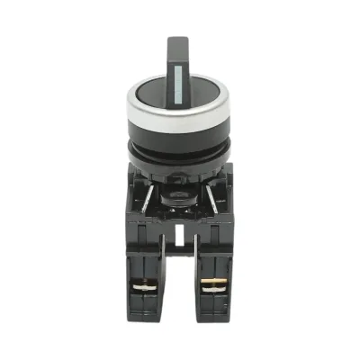 Selettore nero a 2 posizioni 1NO+1NC, 10A/600V AC, 1A/250V DC LA42 Breckner Germany - immagine 2