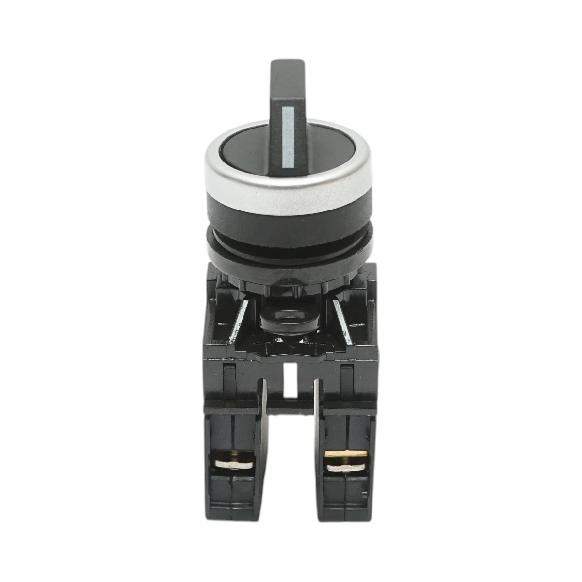 Selettore nero a 2 posizioni 1NO+1NC, 10A/600V AC, 1A/250V DC LA42 Breckner Germany - immagine 2