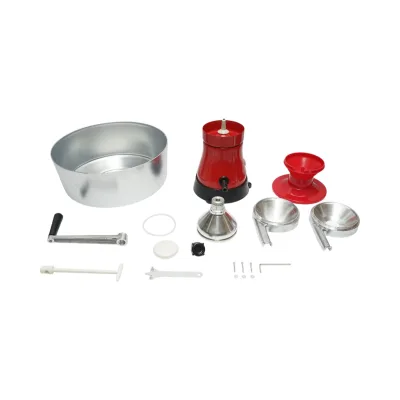 Separatore di panna dal latte o per scrematura manuale, recipiente in alluminio da 5L, capacità 80L/h. - immagine 4